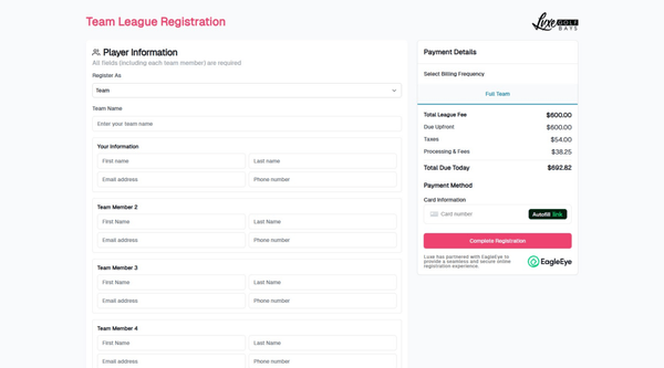 EagleEye League Signup