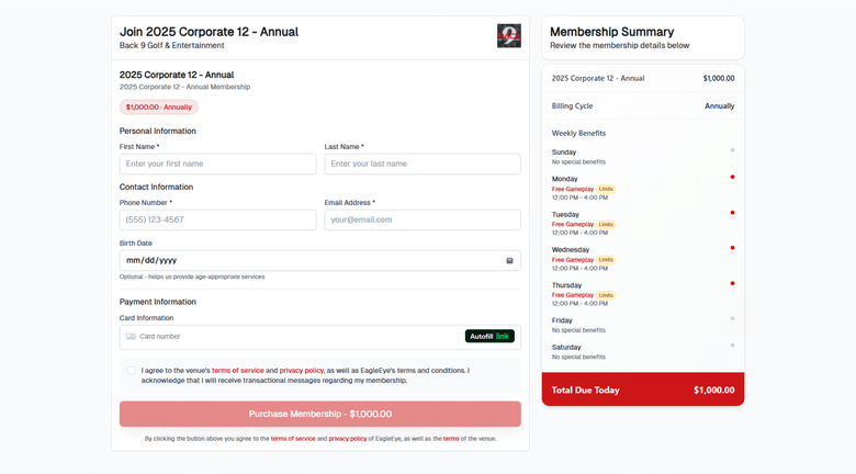 EagleEye Membership Card
