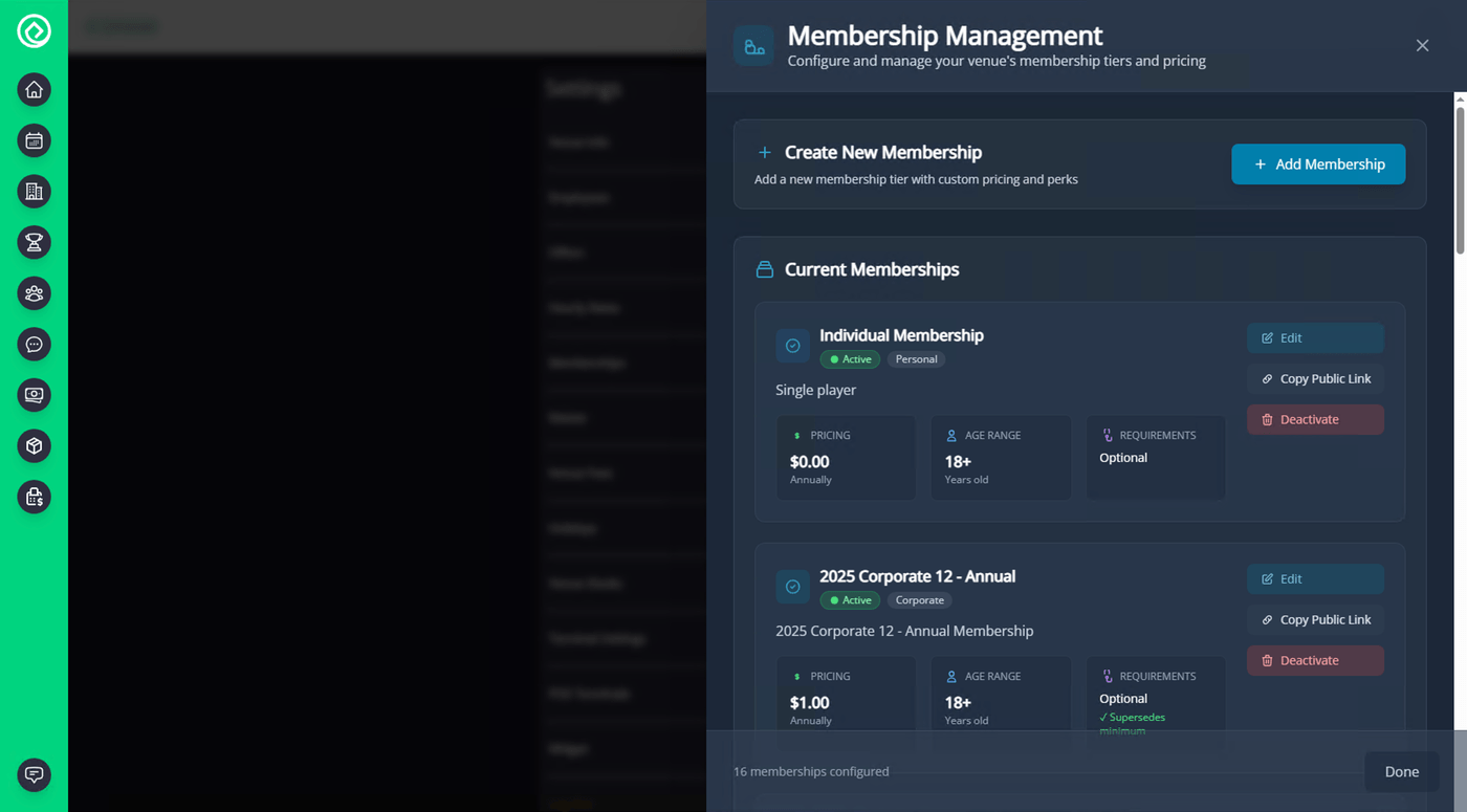 EagleEye Memberships List